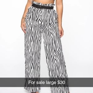 Black and white pants